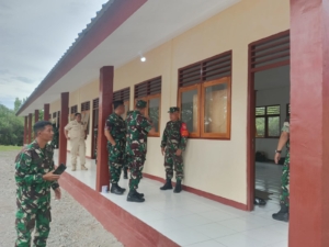 Tim Wasev Mabes TNI Cek Pembangunan SMP
