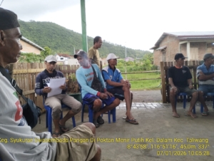 Dukung Ketahanan Pangan, Babinsa Kelurahan Sampir Hadiri Zoom Meeting Nasional