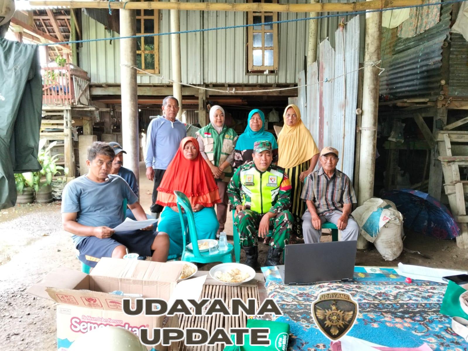 Babinsa Desa Tamekan Ikuti Vicon Panen Raya dan Pengumuman Swasembada Pangan Bersama Presiden RI