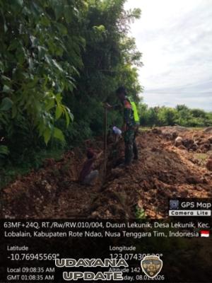 Babinsa Koramil 1627/Rote Ndao Laksanakan Monitoring Wilayah di Desa Lekunik