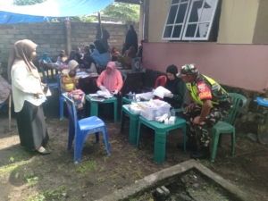 Babinsa Koramil 1602-01/Ende Dampingi Kegiatan Posyandu Balita, Remaja, dan Lansia di Tanjung