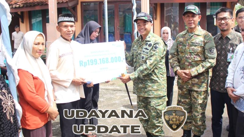 Penyerahan Sarana Usaha dan Kartu BPJS untuk Peserta Pelatihan di hadiri Dandim 1608/Bima