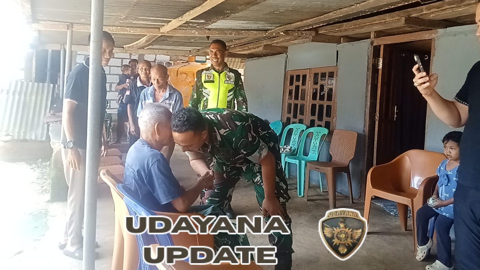 Komandan Kodim 1627/Rote Ndao Berikan Susu Sehat dan Pengobatan Akupuntur di Desa Saindule