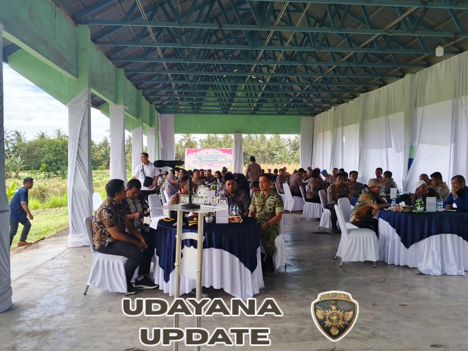 Dandim 1615/Lotim Hadiri Panen Raya Jagung Serentak Kuartal I Tahun 2026 di Desa Kalijaga Timur 