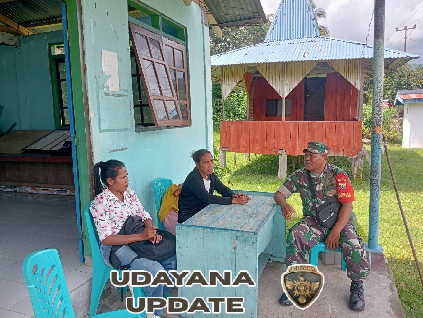 Babinsa Koramil 1602-03 Perkuat Kamtibmas dan Gotong Royong di Desa Tanali