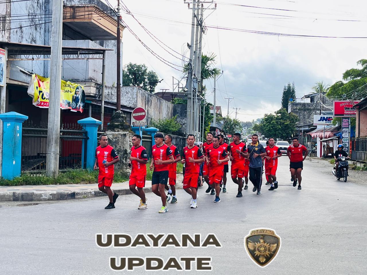 Jaga Kebugaran Tubuh, Anggota Kodim 1613/Sumba Barat Laksanakan Olahraga Bersama