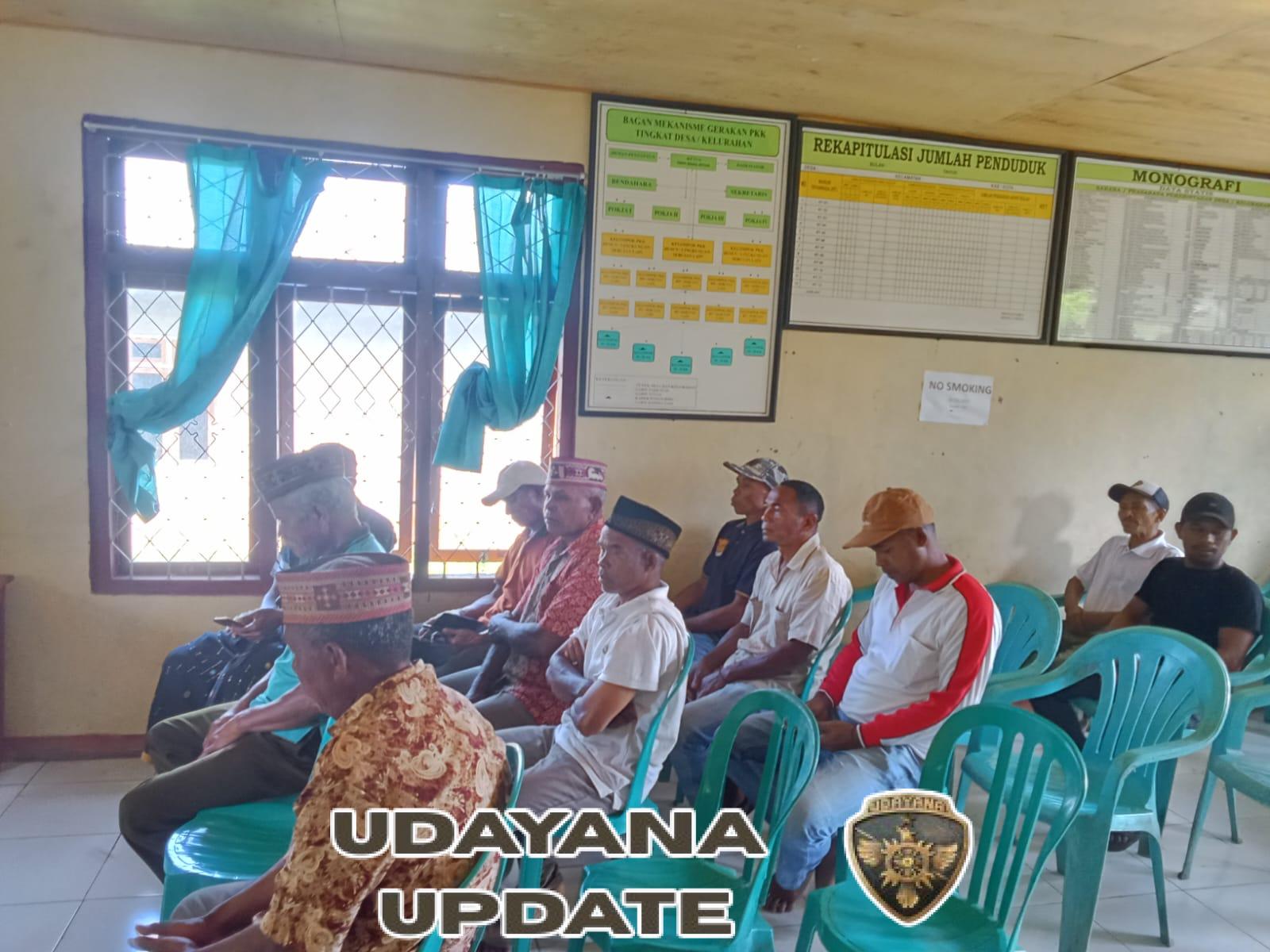 Pjs Danramil 1630-02/Lembor Hadiri Undangan Kamtibmas di Desa Lalong, Perkuat Sinergi Keamanan Wilayah