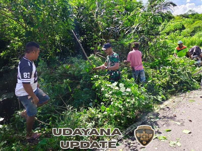 Koramil 1625-03/Boawae Gelar Karya Bakti Bersama Masyarakat di Kelurahan Ratongamobo