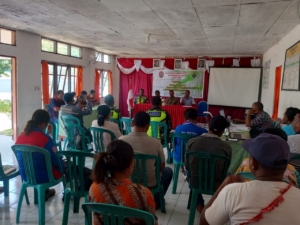 Babinsa Koramil 1602-01/Ende Hadiri Musdes Penetapan Rencana Kerja Pemerintah Desa Nabe