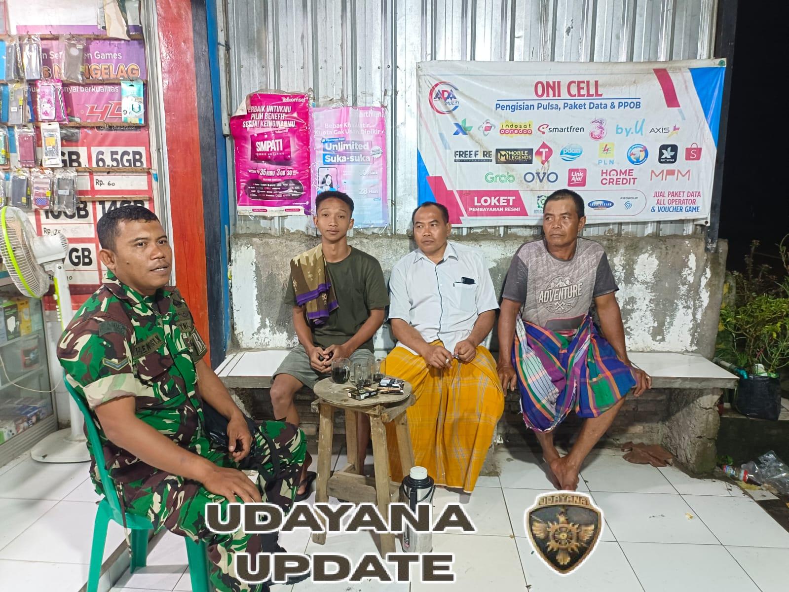 Koramil 1628-04/Poto Tano Intensifkan Patroli Malam Demi Jaga Kamtibmas Wilayah Binaan