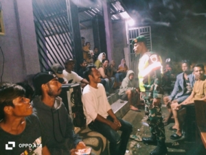 Patroli di Desa Teta Ajak Warga Jaga Toleransi Antar Umat Beragama