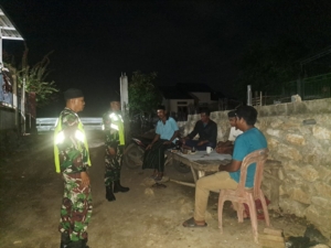 Pemukiman dan Tempat Tongkrongan Anak Muda Jadi Fokus Patroli di Desa Sari