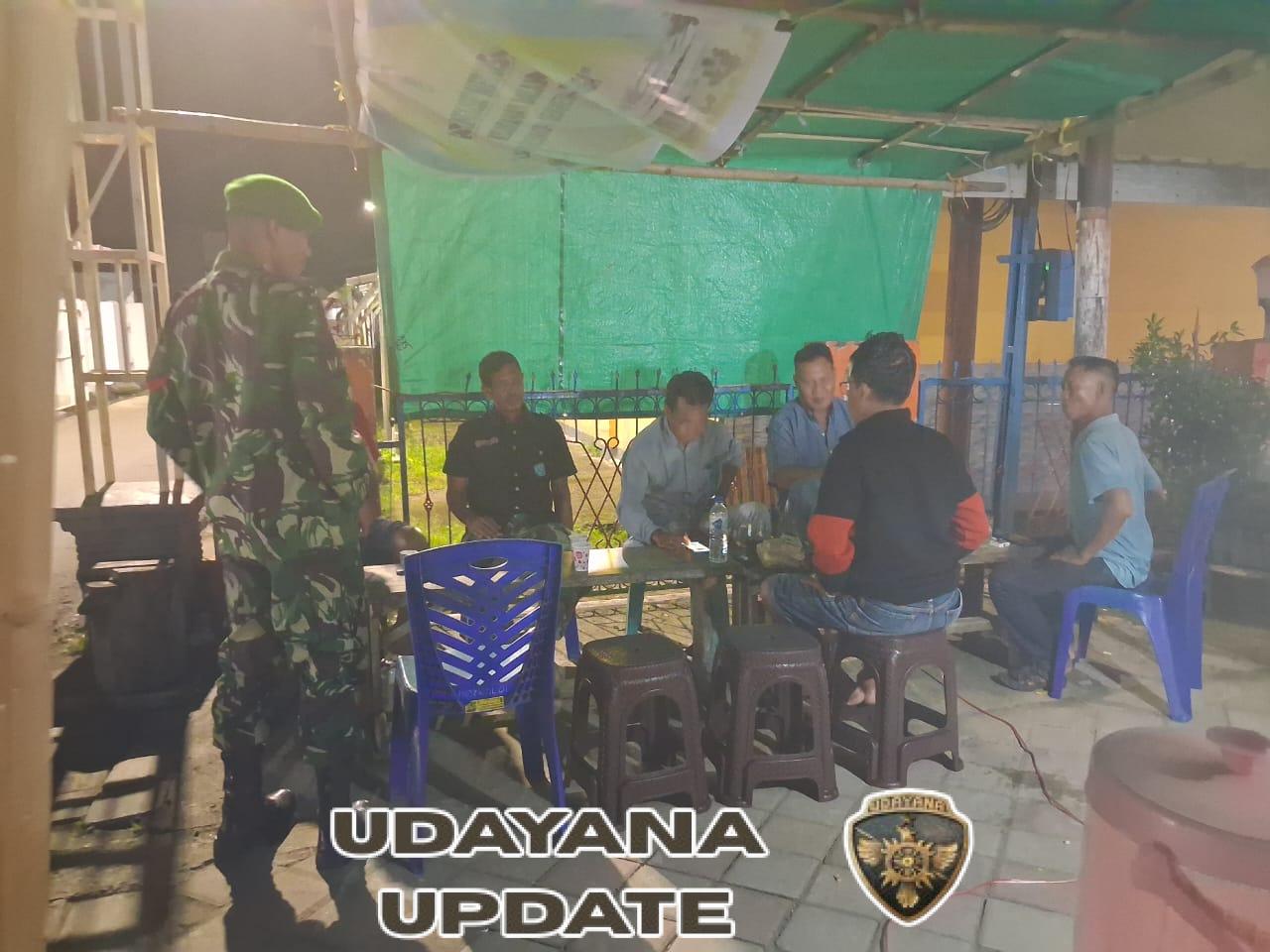 Piket Koramil 1628-01/Taliwang Laksanakan Patroli, Imbau Warga Jaga Keamanan Malam Hari