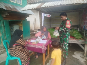 Dukung Gizi Ibu dan Balita, Babinsa Menala Kawal Program MBG