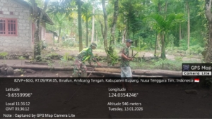 Monitoring Babinsa Pastikan Pekerjaan KDKMP Binafun Lancar