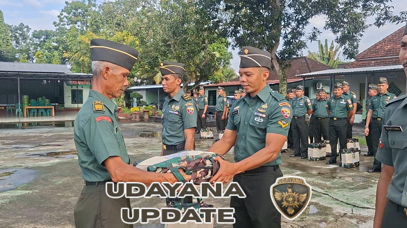 Anggota Kodim 1620/Loteng Terima Distribusi Kaporlap Baru Dari KSAD