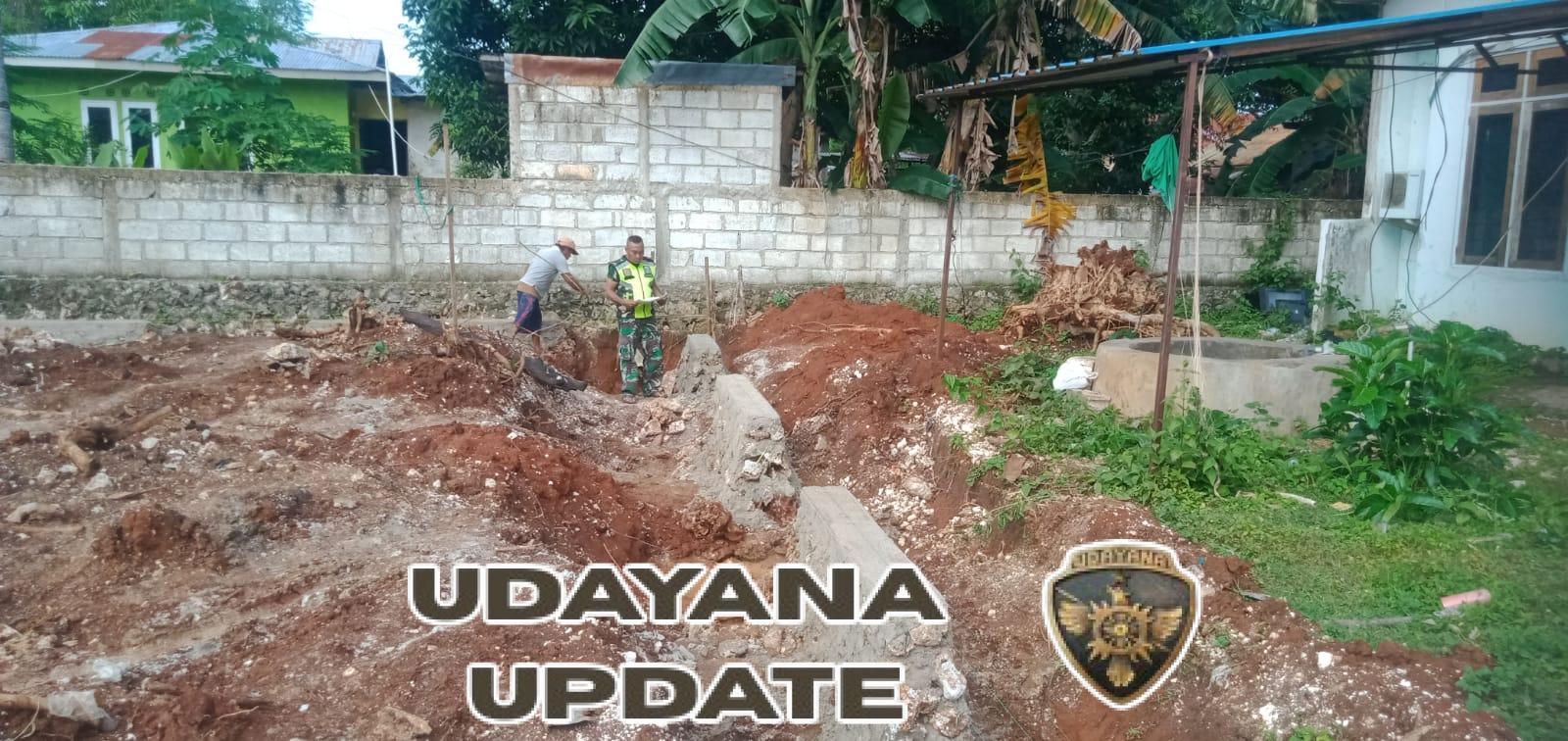 Babinsa Serka David Bullen Monitoring Distribusi Material dan Fondasi KDKMP di Mokdale