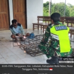 Babinsa Kodim 1627/RN Pantau Pembangunan KDKMP di Desa Lekunik