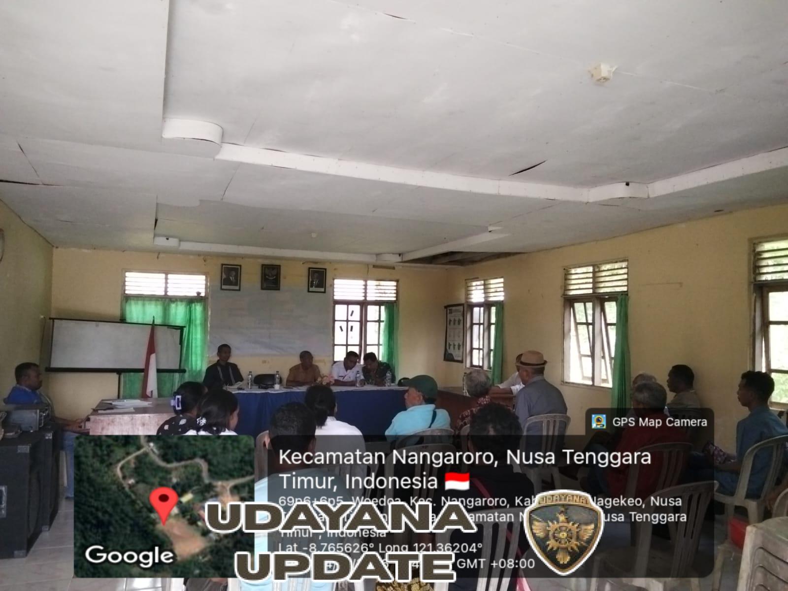 Koramil 1625-03/Boawae Gelar Rapat Koordinasi Penetapan Lahan KDMP Desa Woedoa