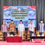 Bupati Dompu Didampingi Danramil Hu’u Hadiri Serah Terima PAMSIMAS 2025