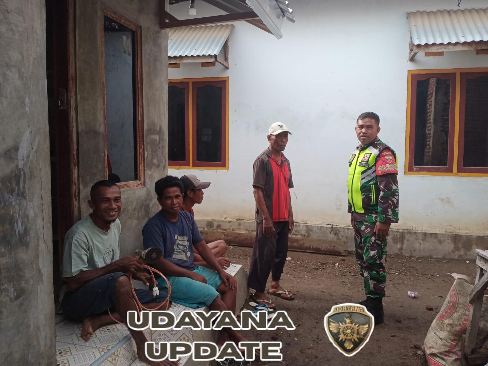 Babinsa Desa Nggembe Ajak Warga Jaga Silaturahmi dan Cegah Penyakit Musim Hujan