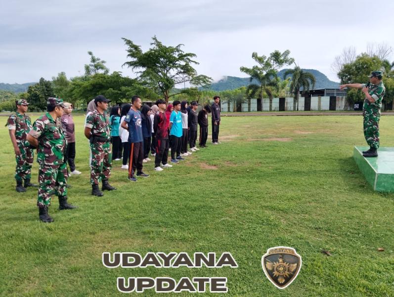 Kodim 1628/Sumbawa Barat Gelar Pelatihan Bintalsik dan Wasbang Menwa Universitas Cordova