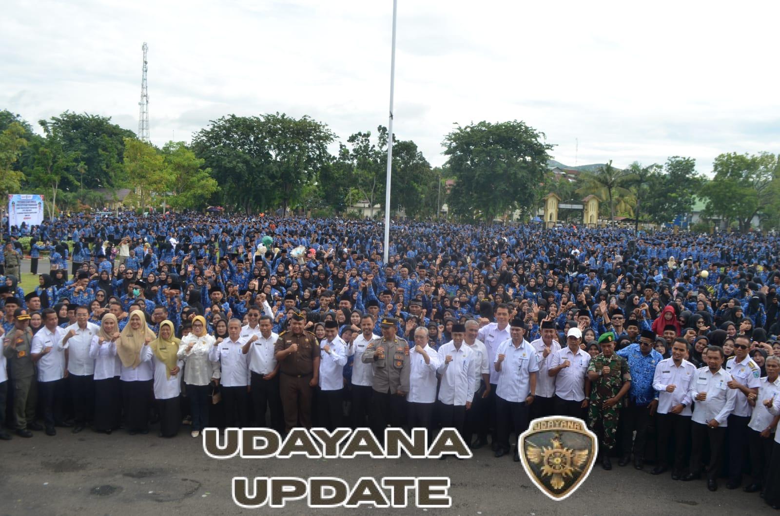 Danramil 1614-01 Dompu Hadiri Apel Penyerahan SK PPPK Paruh Waktu Tahun 2026