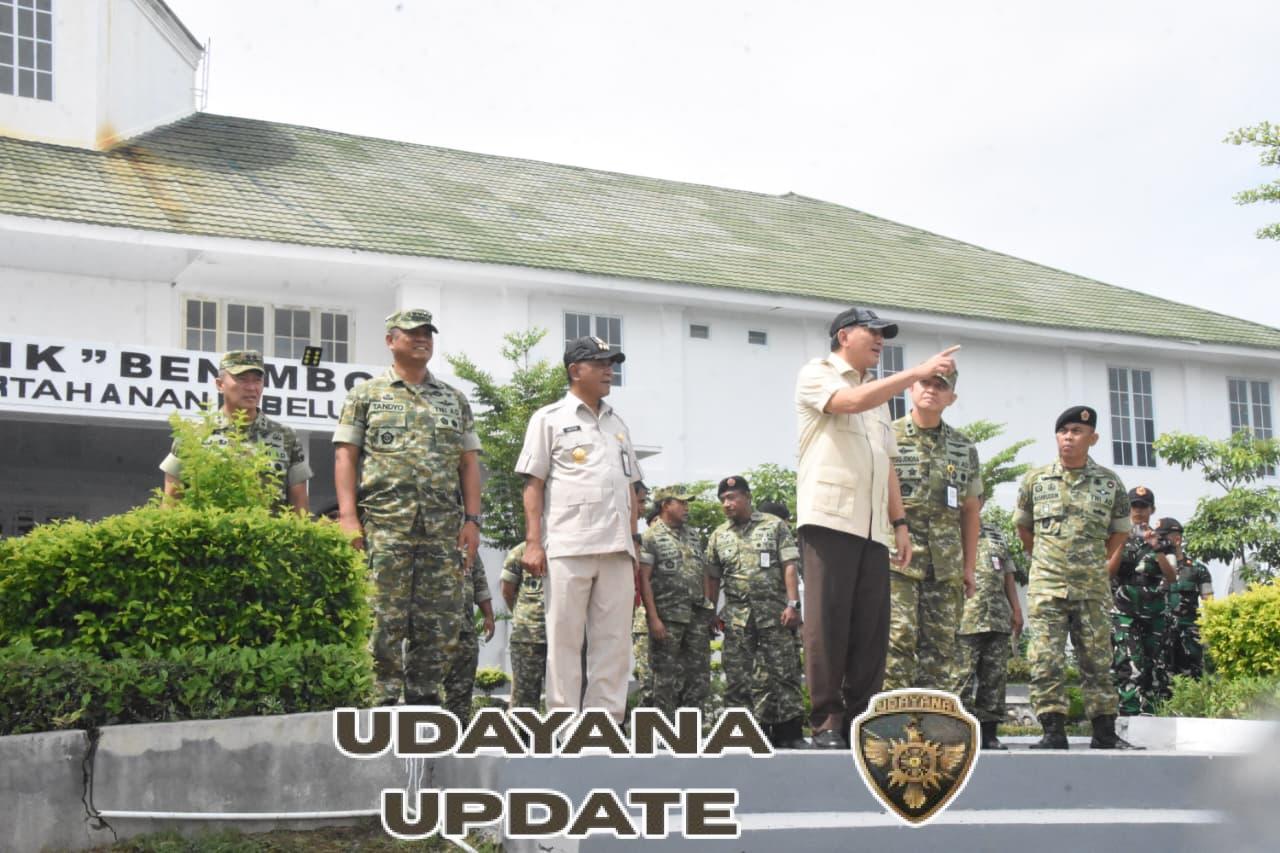 Pangdam IX/Udayana Dampingi Menhan RI Kunjungi Kampus FVLM Unhan RI di Universitas Politeknik Mben Boy MPh