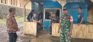 Babinsa Boawae Dampingi Peninjauan Lahan Pembangunan Koperasi Merah Putih