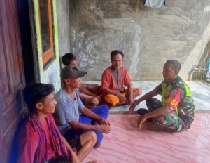 Babinsa Sondo Imbau Warga Waspada Cuaca Ekstrem dan Dukung Ketahanan Pangan
