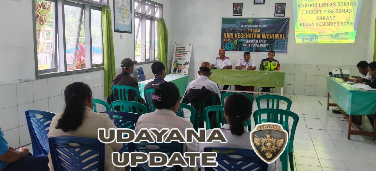 Perkuat Sinergi Lintas Sektor, Koramil 1612-05/Satarmese Hadir di Puskesmas Narang