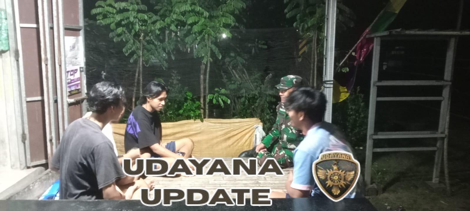 Koramil 1628-04/Poto Tano Gelar Patroli Malam, Jaga Kamtibmas Wilayah Binaan