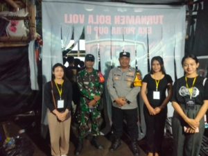 Aparat TNI Polri Di Nusa Penida Kawal Turnamen Eka Putra Cup II