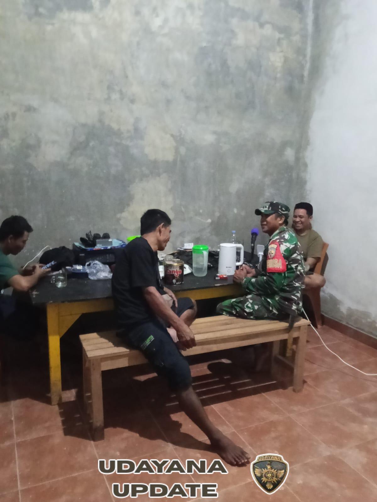 Koramil 1628-05/Jereweh Gelar Patroli Malam, Imbau Warga Jaga Keamanan Lingkungan