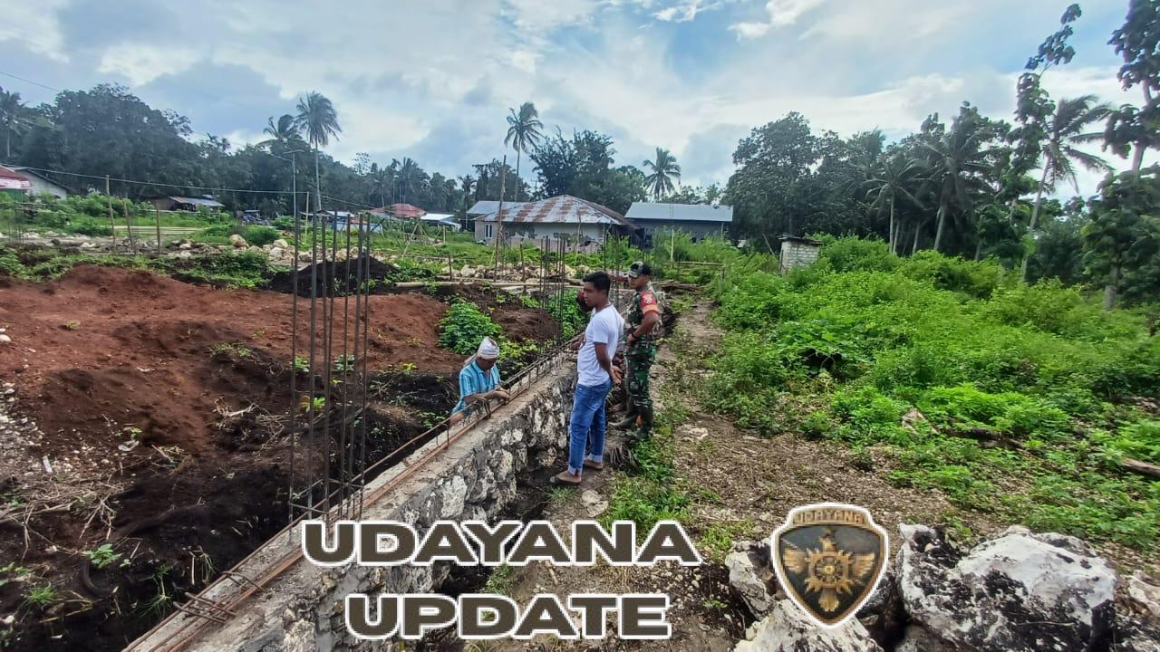 Dukung Perekonomian Desa, Babinsa Lakukan Pengawasan Pembangunan Koperasi