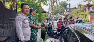 Babinsa Buruan Kawal MUSRAN PDI Perjuangan Gianyar, Kegiatan Politik Berjalan Aman dan Tertib