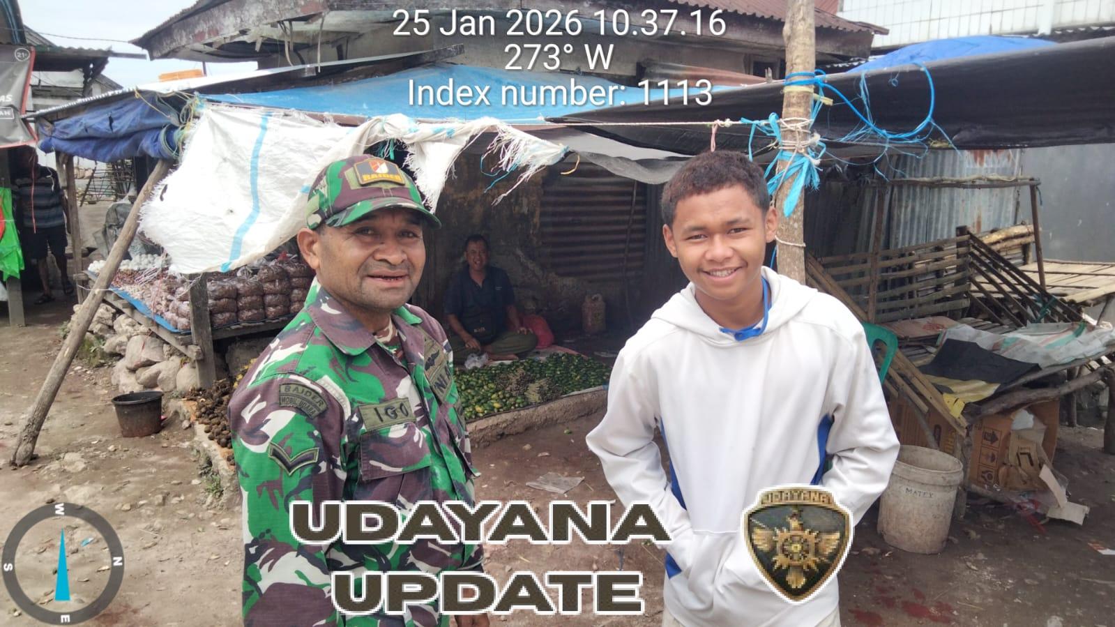 Masuki Musim Hujan, Piket Koramil Mollo Utara Himbau Warga Pasar Kapan Tingkatkan Kewaspadaan