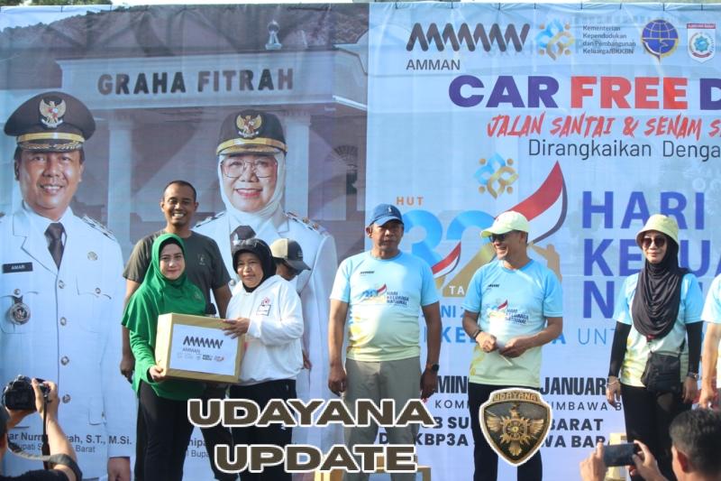 Dandim 1628/Sumbawa Barat Bersama Forkopimda Hadiri CFD Harganas ke-32