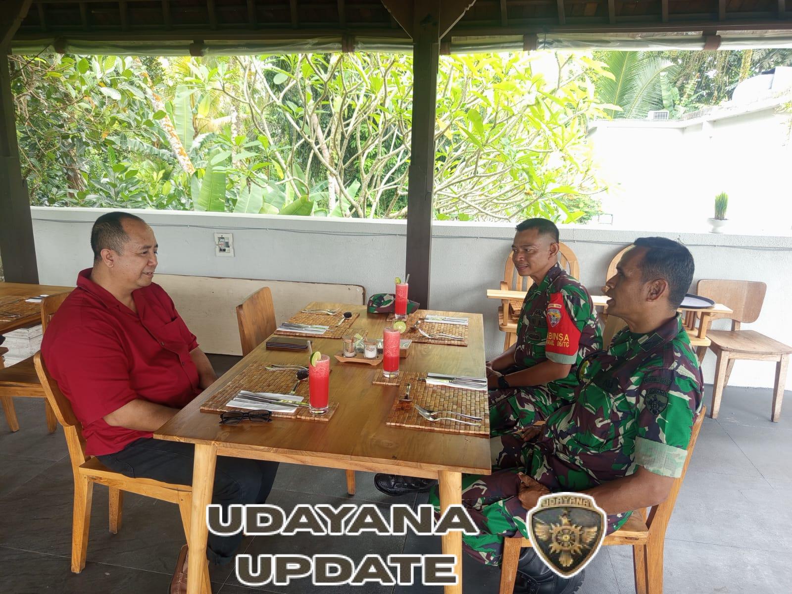 Perkuat Sinergi Pariwisata, Danramil Tegallalang Anjangsana ke Hotel dan Resort