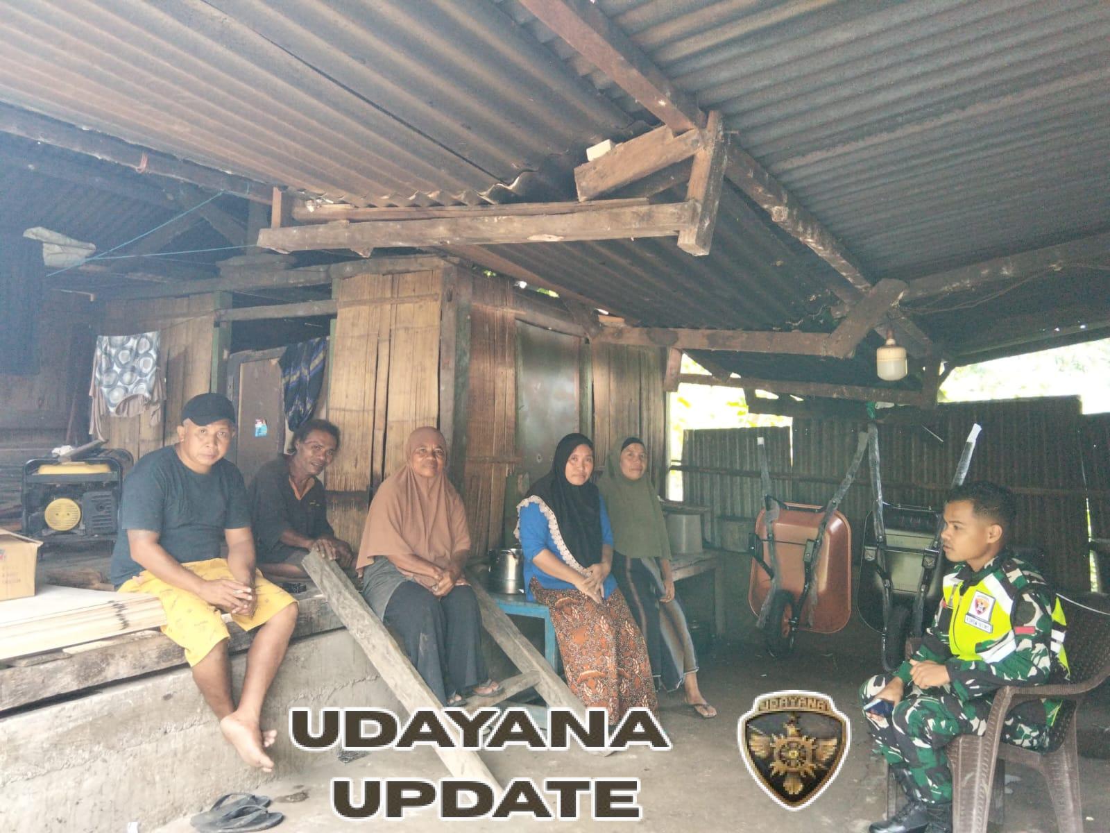 Pratu Rendi Afiandi Ajak Warga Mausambi Jaga Kamtibmas dan Waspada Cuaca