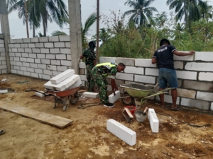 Sinergi TNI dan Warga, Pembangunan Koperasi Desa di Ende Terus Berjalan