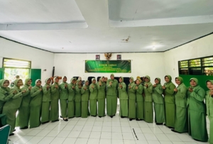 Ratusan Peserta Ikuti Donor Darah HUT Ke-80 Persit KCK Cabang XXVIII Dompu