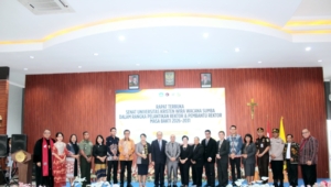 Kasdim 1601/Sumba Timur Hadiri Pelantikan Rektor dan Pembantu Rektor Unkriswina Sumba