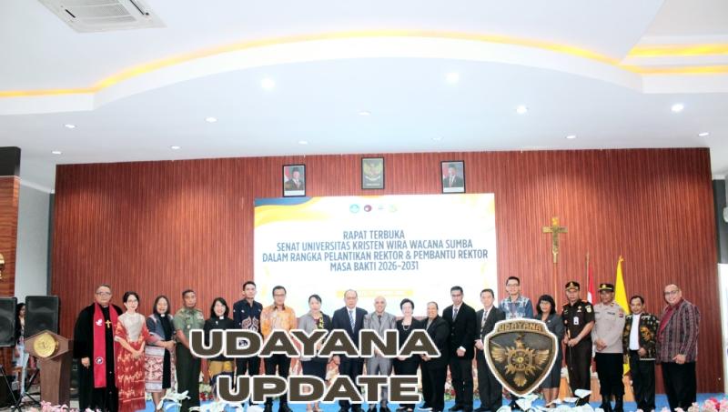 Kasdim 1601/Sumba Timur Hadiri Pelantikan Rektor dan Pembantu Rektor Unkriswina Sumba