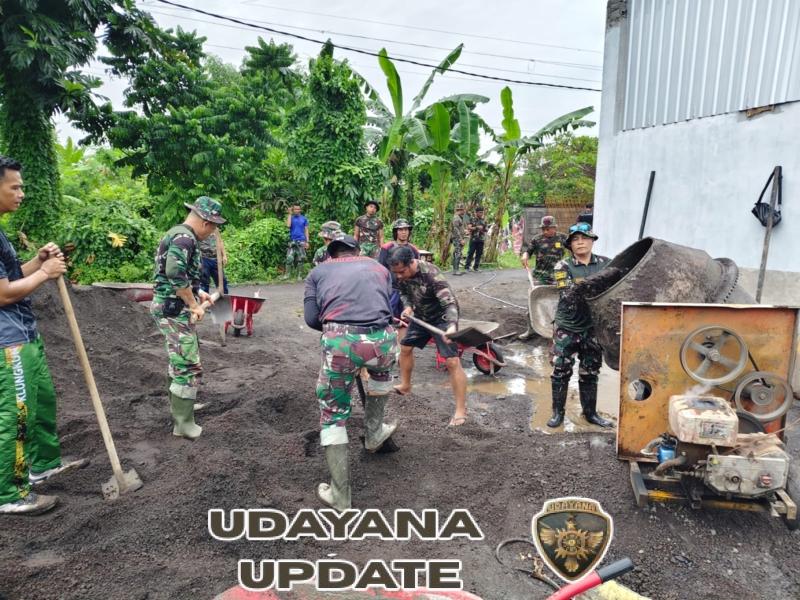 Dandim Klungkung Kerahkan Prajurit Gotong Royong Percepat Pembangunan KDKMP Desa Jumpai