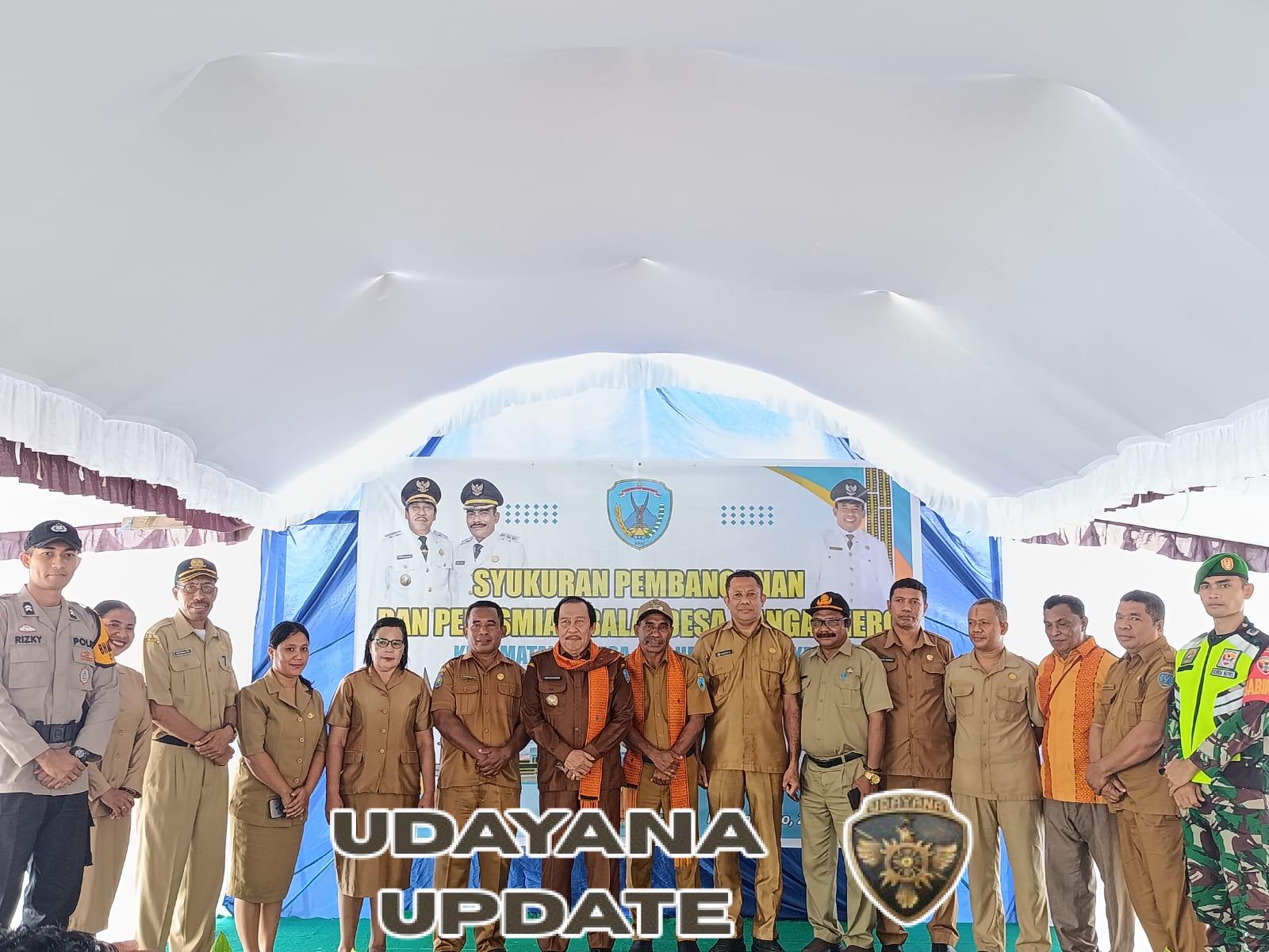 Babinsa Koramil 1625-05/Aesesa Hadiri Peresmian Balai Desa Nangadhero