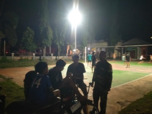 Jaga Kamtibmas, Piket Koramil Jereweh Laksanakan Patroli Malam