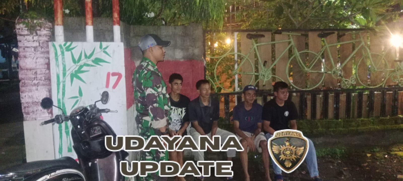 Babinsa Koramil 1614-01/Dompu Gelar Patroli Ronda Malam Bersama Karang Taruna
