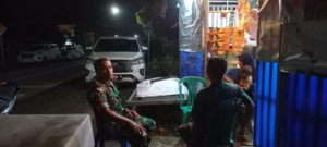 Babinsa Desa Sekongkang, Koptu Sufyan, Patroli Malam Jaga Kamtibmas