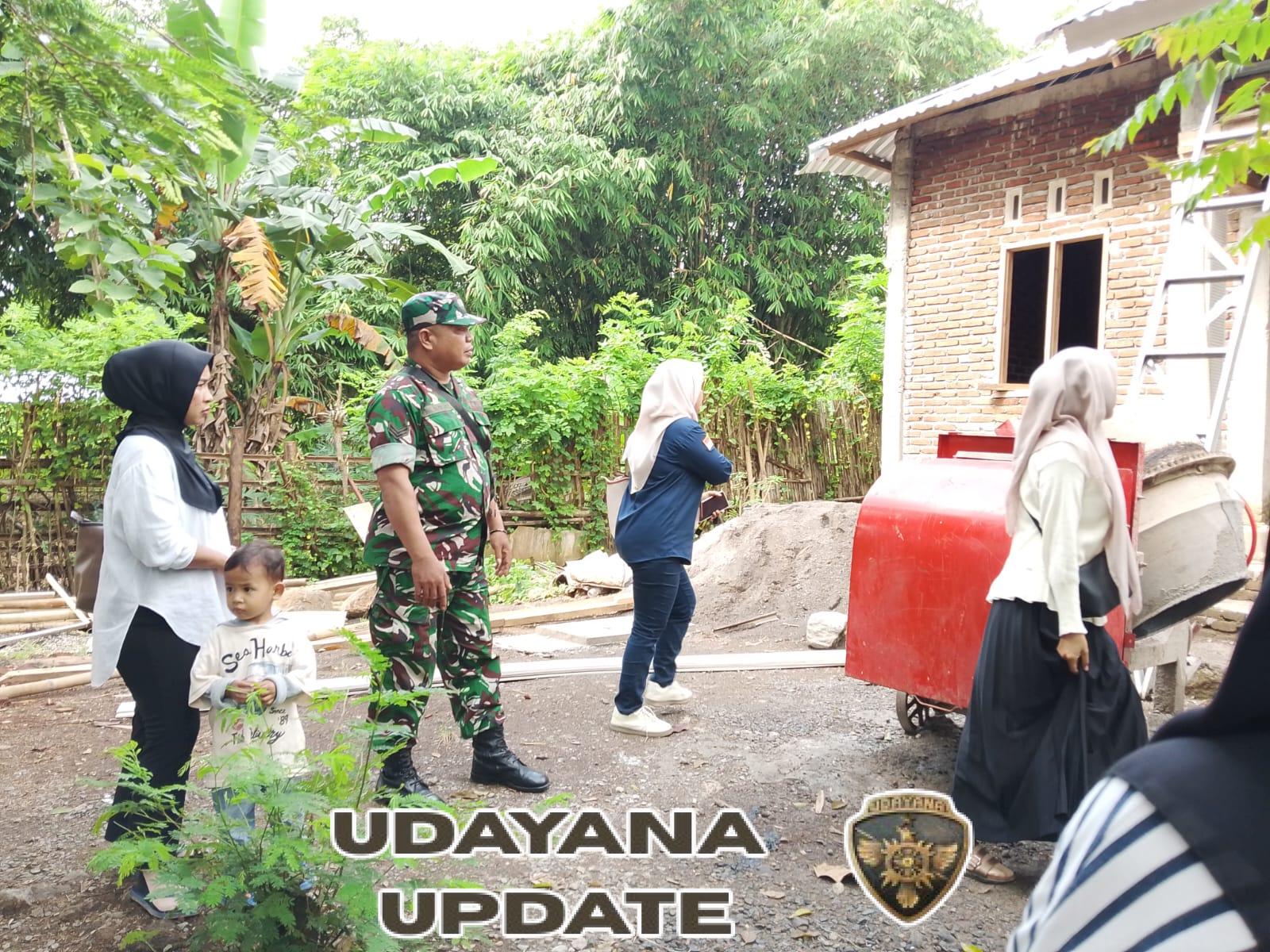 Babinsa Desa Tapir Dampingi Pengecekan Rumah Bantuan Program KSB Maju